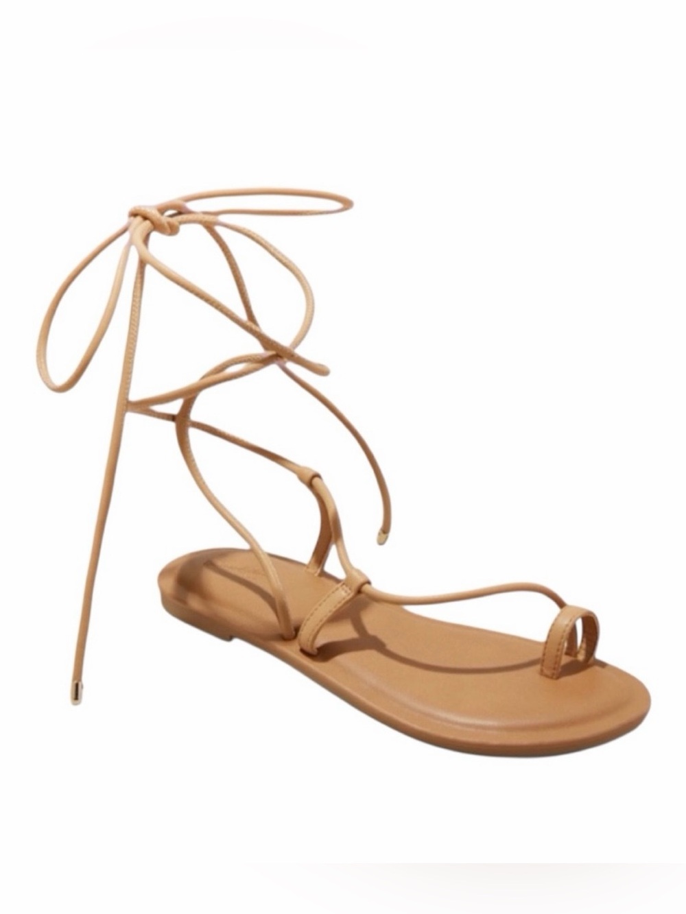 Universal Thread Tan Lace-Up Strappy Sandals
